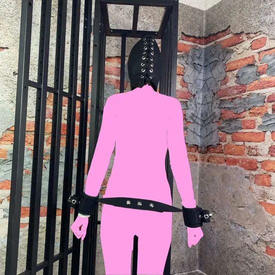 Bondage Lock Kinky Fetish Restraint Belt Wrist Restraint Strap with Magnetic Lock 