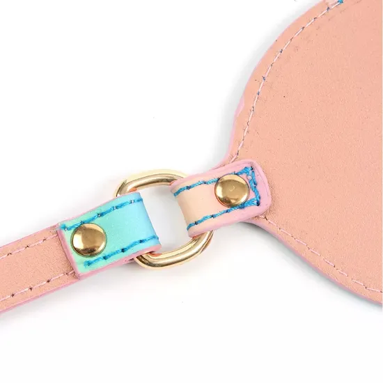 Rainbow Cosplay Sexy Leather Blindfold Bdsm Fetish Bondage Erotic Blinder Sexy Eye Patch Accessories for Couple 