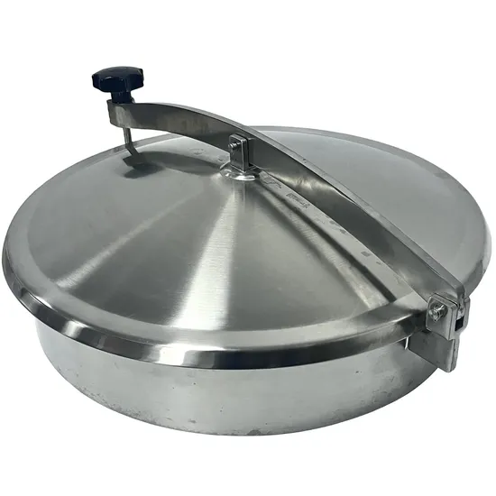 Stainless Steel 12 Inch Manhole 304 Round Tank Sanitary Manhole Non Pressure Vessel Manhole Cover 